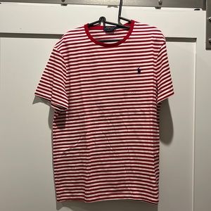 Red & White Polo slim fit tee